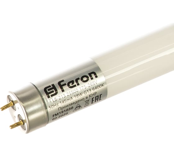 Светодиодная лампа FERON 18W 230V G13 6400K, LB-213 25500