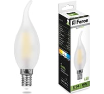 Светодиодная лампа FERON 5W 230V E14 4000K матовая, LB-59 25650