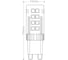 Светодиодная лампа FERON 5W 230V G9 6400K, LB-432 25771 4