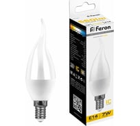 Светодиодная лампа FERON 7W 230V E14 2700K на ветру, LB-97 25760