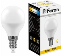 Светодиодная лампа FERON 9W 230V E14 2700K, LB-550 25801
