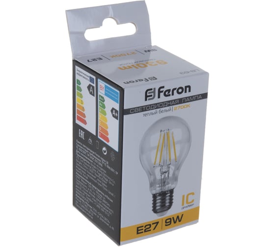 Светодиодная лампа FERON 9W 230V E27 2700K, LB-63 25631