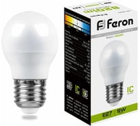 Светодиодная лампа FERON 9W 230V E27 4000K, LB-550 25805