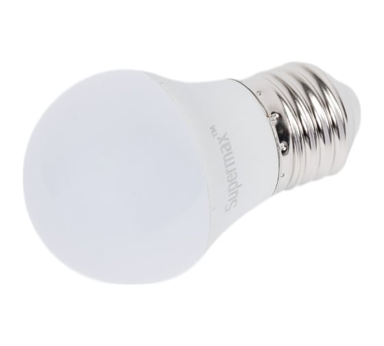 Светодиодная лампа Supermax LED 10Вт Шар 220В E27 4000K, Sup_LED10WGL45E2740