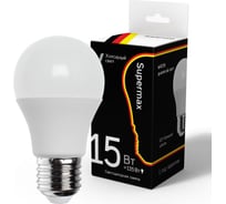 Светодиодная лампа Supermax LED 15Вт A60 220В E27 6400K, Sup_LED15wA60E2764