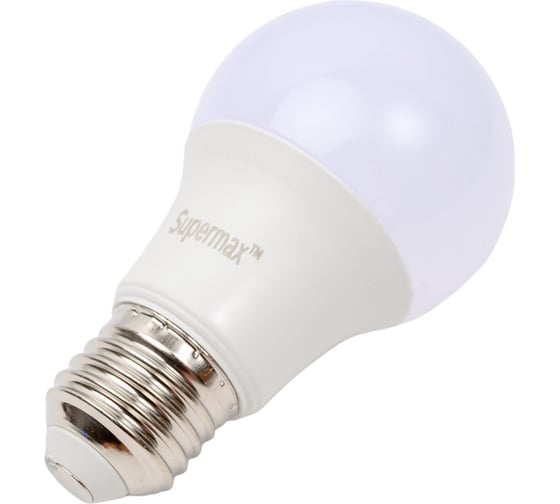 Светодиодная лампа Supermax LED 10Вт A60 220В E27 4000K, Sup_LED10wA60E2740