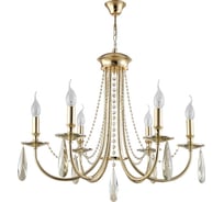 Подвесная люстра Crystal lux Victoria SP6 Gold/Amber