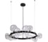 Подвесная люстра Crystal lux Agata SP15 V2 Black/Transparente 1