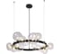 Подвесная люстра Crystal lux Agata SP15 V2 Black/Transparente 3