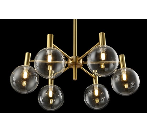 Подвесная люстра Crystal lux Andres SP6 Bronze/Transparente