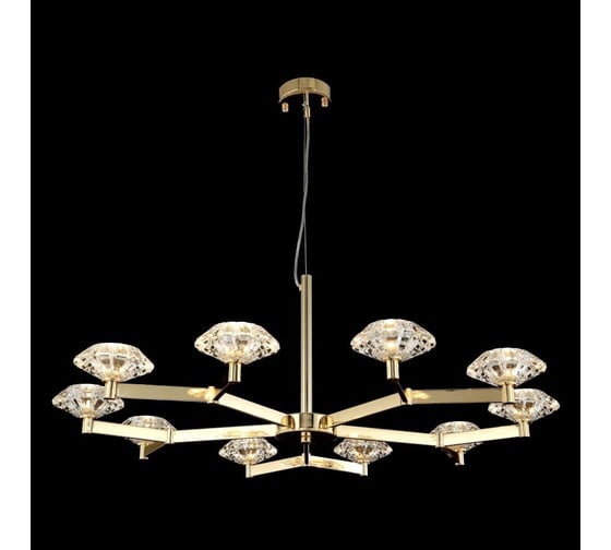 Подвесная люстра Crystal lux Rebeca SP10 Gold