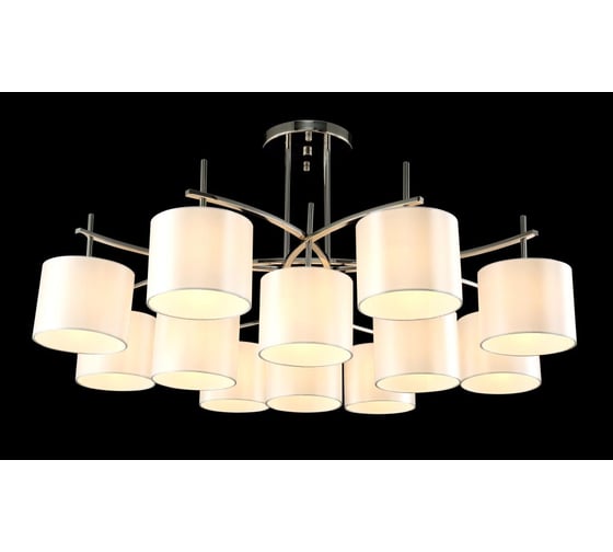 Потолочная люстра Crystal lux Sergio PL8+4 Nickel