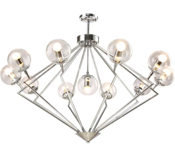 Подвесная люстра Crystal lux Fabricio SP11 Chrome/Transparente