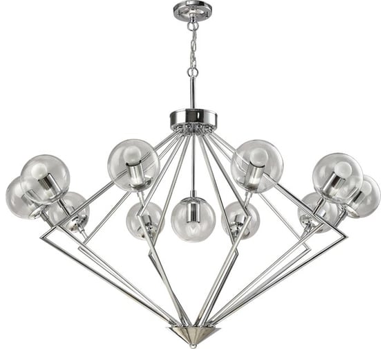 Подвесная люстра Crystal lux Fabricio SP11 Chrome/Transparente