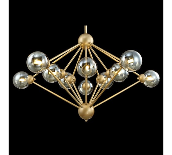 Подвесная люстра Crystal lux Francisca SP10 Gold/Cognac