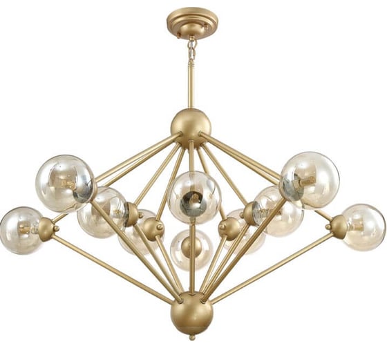 Подвесная люстра Crystal lux Francisca SP10 Gold/Cognac