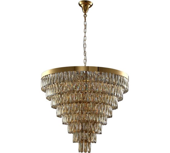 Подвесная люстра Crystal lux ABIGAIL SP22 D820 GOLD/AMBER