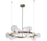 Подвесная люстра Crystal lux Agata SP15 V2 Gold/Transparente 1