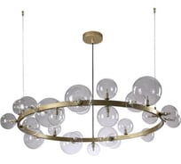 Подвесная люстра Crystal lux Agata SP24 V2 Gold/Transparente