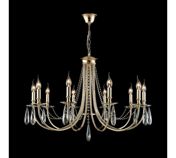 Подвесная люстра Crystal lux Victoria SP10 Gold/Amber