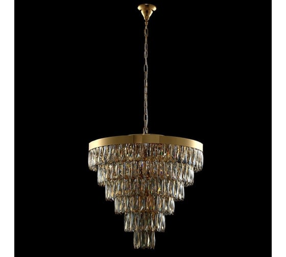 Подвесная люстра Crystal lux ABIGAIL SP-PL15 D620 GOLD/AMBER