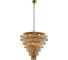 Подвесная люстра Crystal lux ABIGAIL SP-PL15 D620 GOLD/AMBER 1