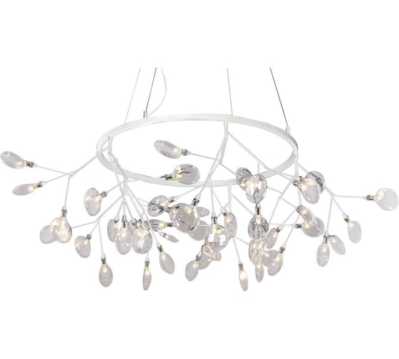 Подвесная светодиодная люстра Crystal lux Evita SP45 D White/Transparent