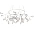 Подвесная светодиодная люстра Crystal lux Evita SP45 D White/Transparent 2