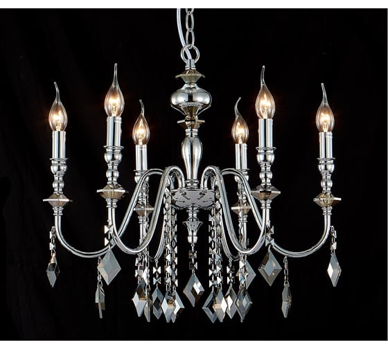 Подвесная люстра Crystal lux MERCEDES SP6 CHROME/SMOKE