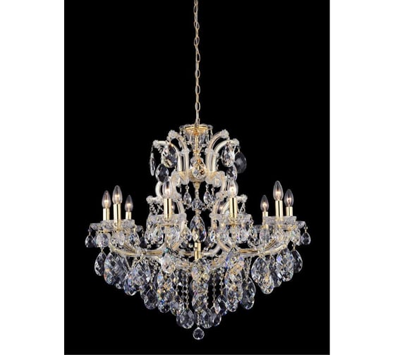 Подвесная люстра Crystal lux Isabel SP11 Gold/Transparent