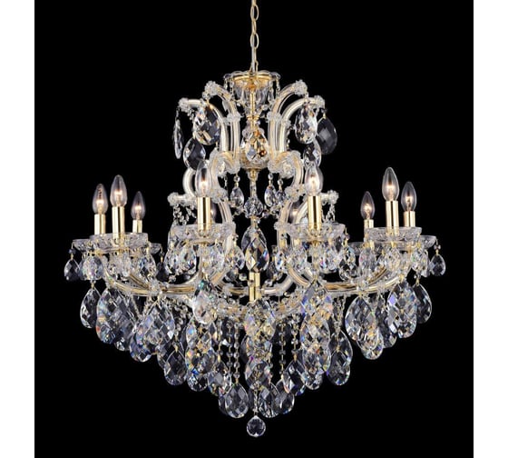 Подвесная люстра Crystal lux Isabel SP11 Gold/Transparent