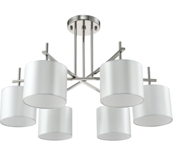 Потолочная люстра Crystal lux Sergio PL6 Nickel 1