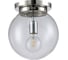 Потолочный светильник Crystal lux Mario PL1 D250 Nickel/Transparente 1