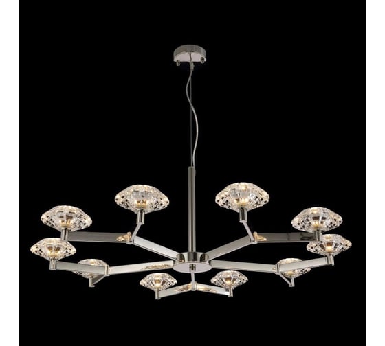 Подвесная люстра Crystal lux Rebeca SP10 Nickel