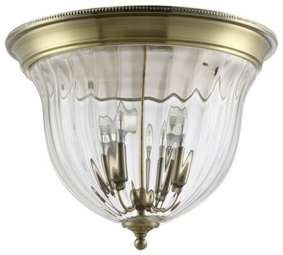 Потолочный светильник Crystal lux Jugo PL4 Bronze/Transparente 1