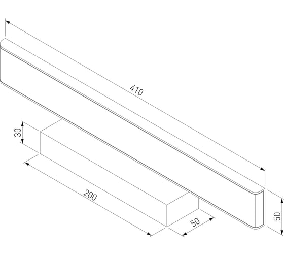 Настенный светодиодный светильник Elektrostandard MRL LED 16W 1009 IP20 Sankara LED серебристая a037486