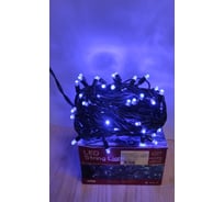 Светодиодная гирлянда GLQ 100 шт. диодов, длина 10м, 230В, ПВХ кабель черный, 1,5м шнур питания с вилкой, GLQ -102R-10M-100-B