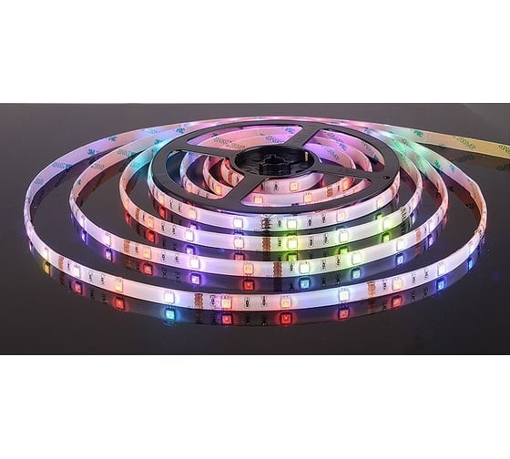 Светодиодная лента Elektrostandard 5050 12V 30Led 7.2W IP65 мульти a027836