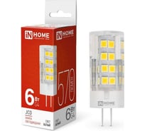 Светодиодная лампа IN HOME LED-JCD 6Вт 230В G4 4000К 570Лм 4690612036144