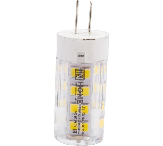 Светодиодная лампа IN HOME LED-JCD 6Вт 230В G4 4000К 570Лм 4690612036144