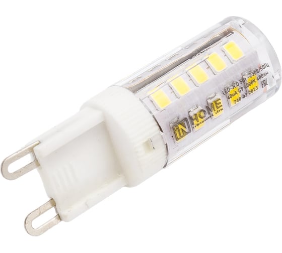 Светодиодная лампа IN HOME LED-JCD 5Вт 230В G9 4000К 480Лм 4690612036328