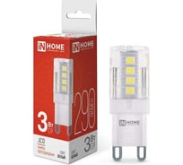 Светодиодная лампа IN HOME LED-JCD 3Вт 230В G9 4000К 290Лм 4690612036267