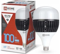 Светодиодная лампа IN HOME LED-HP-PRO 100Вт 230В E27 с адаптером Е40 6500К 9500Лм 4690612035697