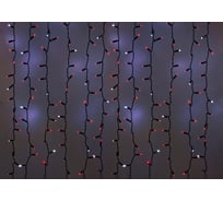 Гирлянда Neon-Night дождь, занавес, 2х1.5м, черный ПВХ, мерцающий "Flashing", 360 LED КРАСНЫЕ 235-234