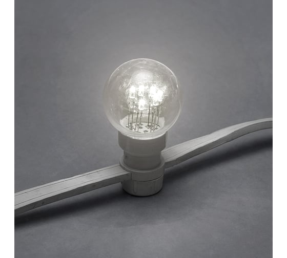 Набор Neon-Night Белт-Лайт 10м, белый каучук, 30 ламп х 6 LED, белый, IP65 331-305