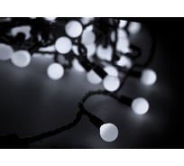 Гирлянда Neon-Night Мультишарики, диаметр 18 мм, 5м, темно-зеленый ПВХ, 25 LED, Белые 303-555