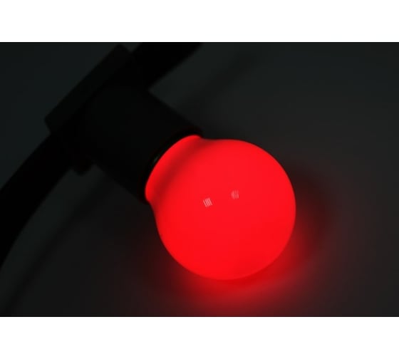 Лампа Neon-Night шар E27 3 LED диаметр 45 красная 405-112