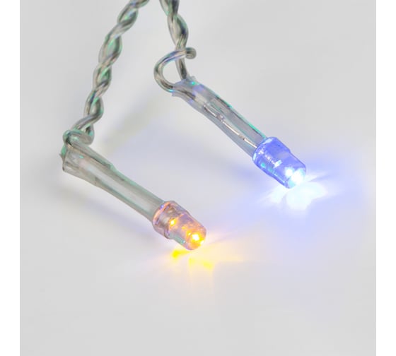 Гирлянда Neon-Night  Айсикл (бахрома) 1,8x0,5 м, прозрачная, 48 LED мультиколор, IP20 255-019
