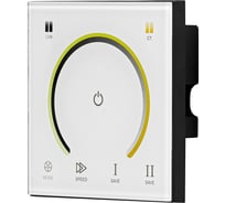 Контроллер cct для светодиодной ленты MAKSILED white mix с сенсорной панелью 12/24 в, 144/288 вт, 2x6a ML-CT-CW-WW-Touch