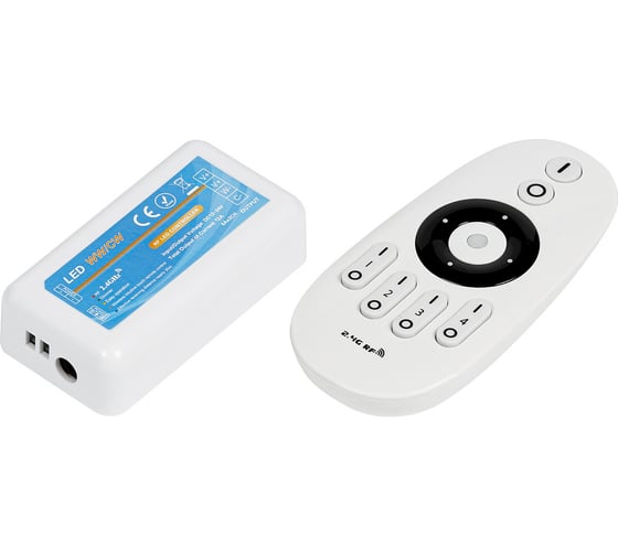 Контроллер cct для светодиодной ленты MAKSILED white mix 12/24 в, 144/288 вт, 2x6a, пду ML-CT-CW-WW-RF-Simple
